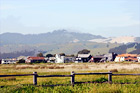 Half Moon Bay Hills & Houses digital painting