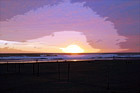 Seaside, Oregon Beautiful Sunset digital painting