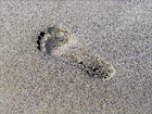 Footprint in Sand digital painting