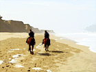 Beach Horseback Riding digital painting