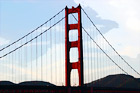 Arch of Golden Gate Bridge digital painting
