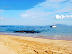 Pacific Ocean & Boat, Maui digital painting