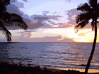 Pacific Ocean Sunset in Maui, Hawaii digital painting