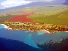 Aerial View of Maui, Hawaii digital painting