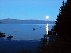 Lake Tahoe - Moon Rising digital painting