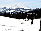 Mt. Rainier at Snowy Tipsoo Lake digital painting