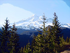 Blue Sky & Mt. Rainier digital painting