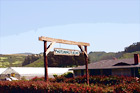 View of a Ranch at Half Moon Bay digital painting