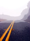 Endless Foggy Road digital painting