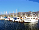 Boats of Santa Barbara, California digital painting