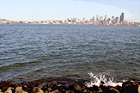 Seattle From Alki Beach digital painting