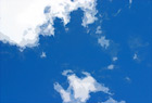 Bright Blue Sky and Clouds digital painting