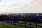 View of Stanford University from Hill digital painting