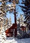 Cabin Scene in Lake Tahoe digital painting