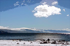 Beautiful Lake Tahoe Snow View digital painting
