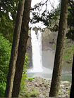 Snoqualmie Falls Between Trees digital painting