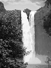 Snoqualmie Falls in Black & White digital painting