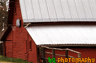 Basketball Hoop on Barn