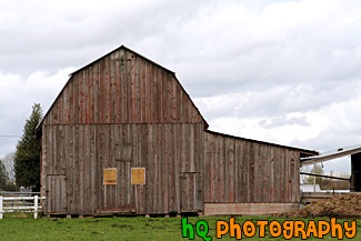 Brown Barn & Clouds