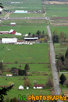 Aerial Farmland View