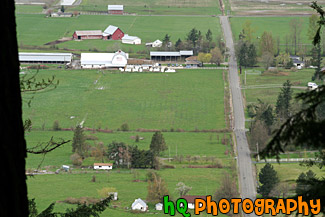 Farm View from Mt. Peak