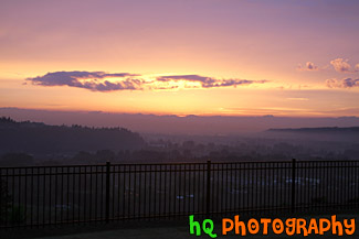 Sunset Over Valley