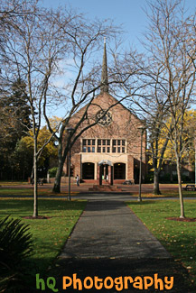 Eastvold Chapel at Distance