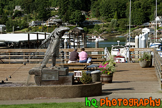 Couple on Dock in Gig Harbor