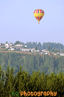 Hot Air Balloon, Trees, & Crystal Ridge