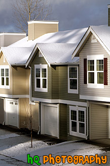 Close up of Townhouses