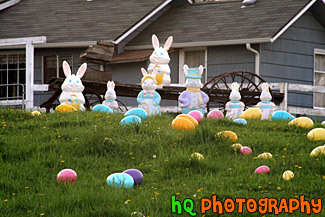 Easter Display in Yard