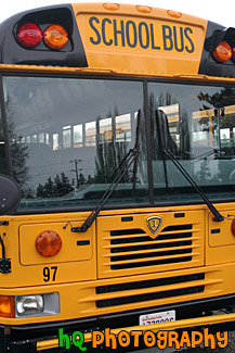 Front of Yellow School Bus