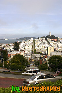 Cars Going Down Lombard Street