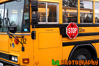 Side Front View of School Bus