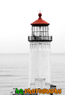 Photoshopped Red Tip on Lighthouse