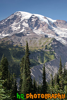 Vertical Mt. Rainier Close Up