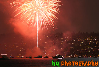 Fireworks Over Water