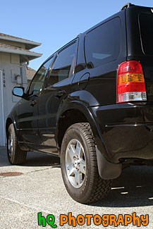 Black Sports Utility Vehicle