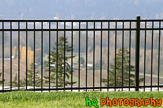 Black Rod Iron Fence