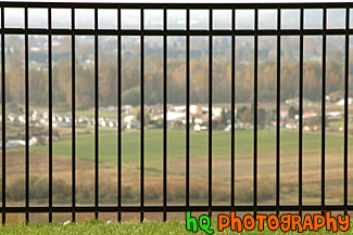 Close Up of a Rod Iron Fence