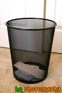 Black Waste Basket