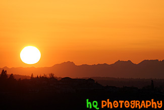 Sunset Over Olympics