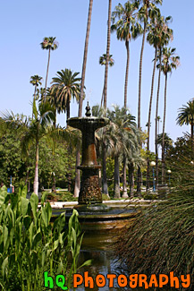 Fountain at Will Rogers Memorial Park