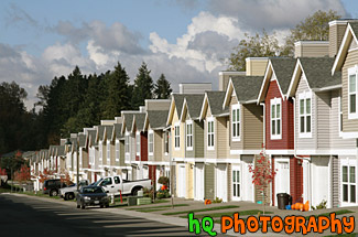 Line of Townhouses