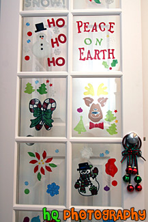 Holiday Decorations on Door