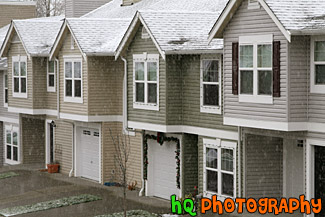 Townhouses in Winter