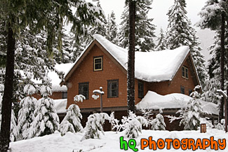 National Park Inn Surrounded by Snow