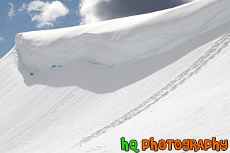 Snow Overhang up Close