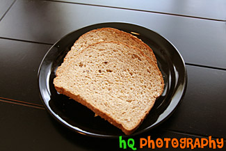 Bread Slices on Plate