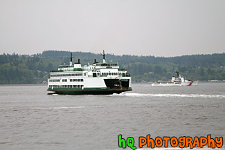 Ferry Boat Near Mukilteo